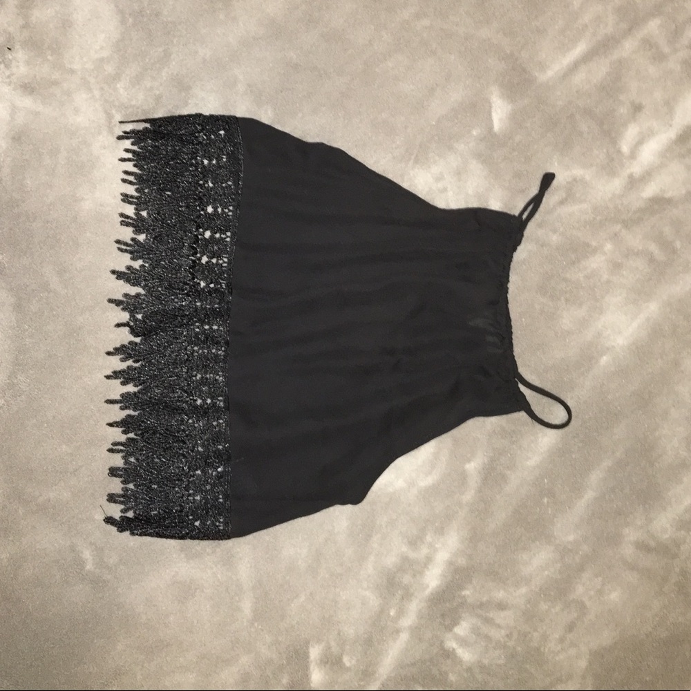 Black tank top
